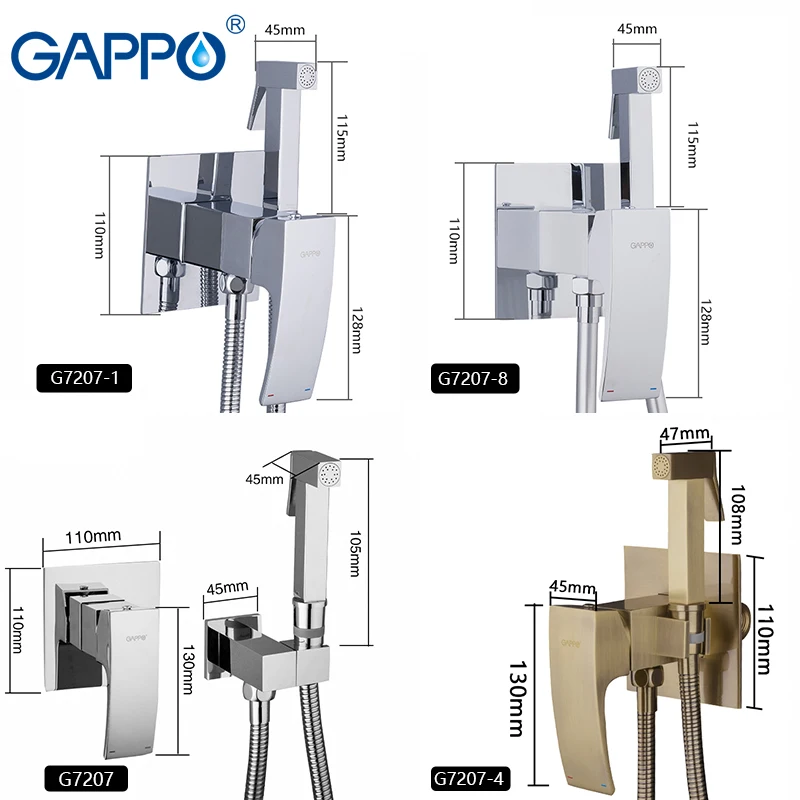GAPPO Bidet Faucets shower hygienic mixer toilet bidet muslim shower anal cleaning ass bidet dusche shattaf toilet faucet GAPPO Bidet Faucets shower hygienic mixer toilet bidet muslim shower anal cleaning ass bidet dusche shattaf toilet faucet