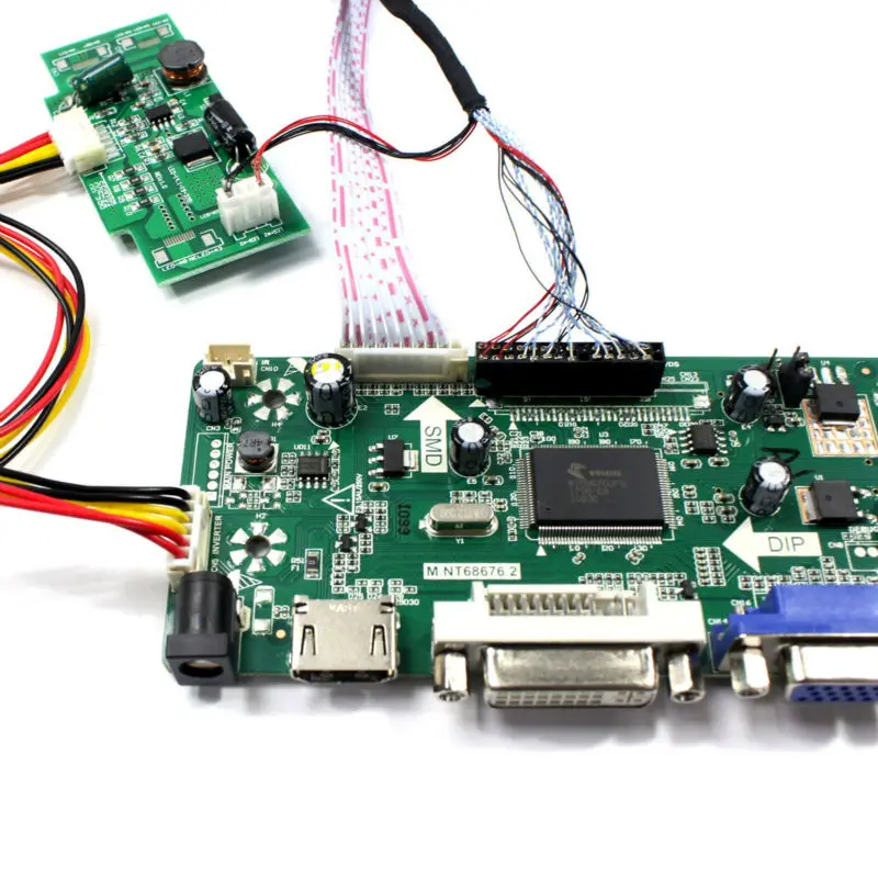 HDMI VGA DVI AUDIO input LCD Controller Board M.NT68676.2A work for 15.4inch LP154WE3-TLA1 B154SW02 V1 1680x1050 LCD panel