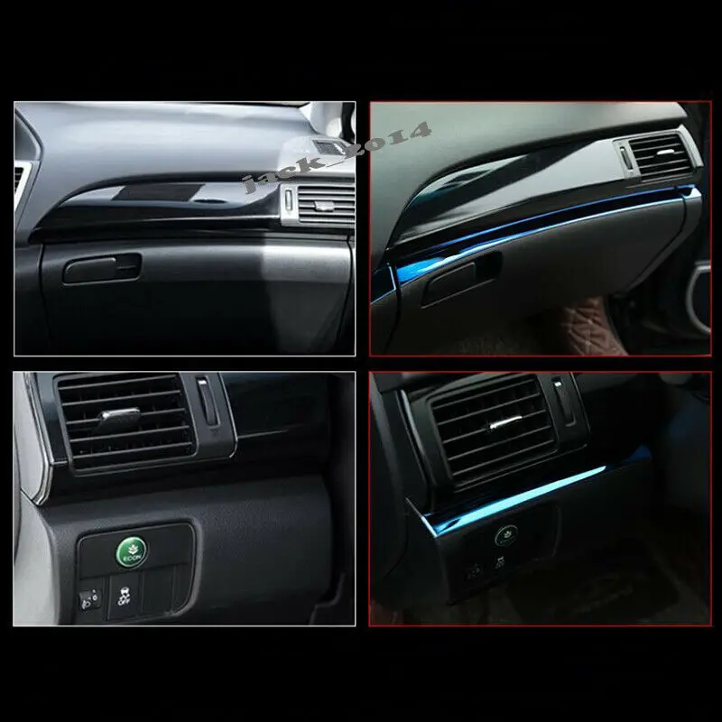 Подходит для Honda Accord Синий нержавеющий внутренний Артикул украшение крышка отделка 4 шт./компл