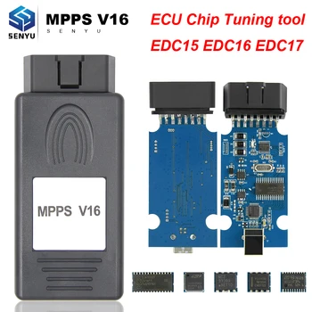 

Mpps V16 ECU Flash Programmer Chip Tunning Tool for EDC15 EDC16 EDC17 K Can Flasher MPPS Automotivo Car Diagnostic Auto Tool