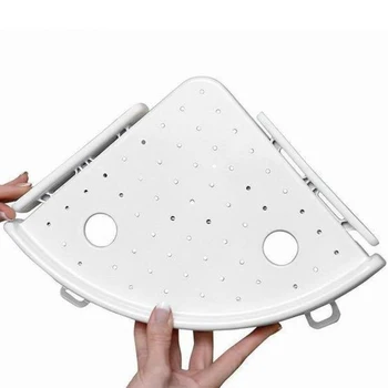 

Quick Fix Corner Snap Shelf Grip Up to 4kg Easy wall Bathroom As Seen on TV