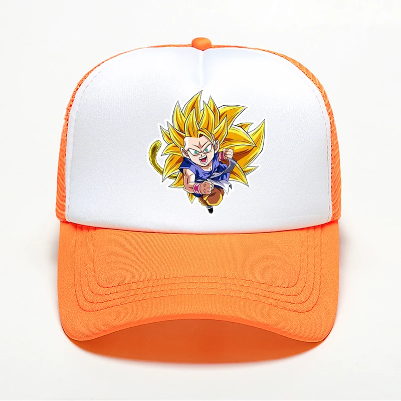 

Women's Men's Anime Pattern Printing Baseball Cap Dragon Ball Goku Printed Summer Breathable Mesh Hat Sport Outdoor Shade Cap
