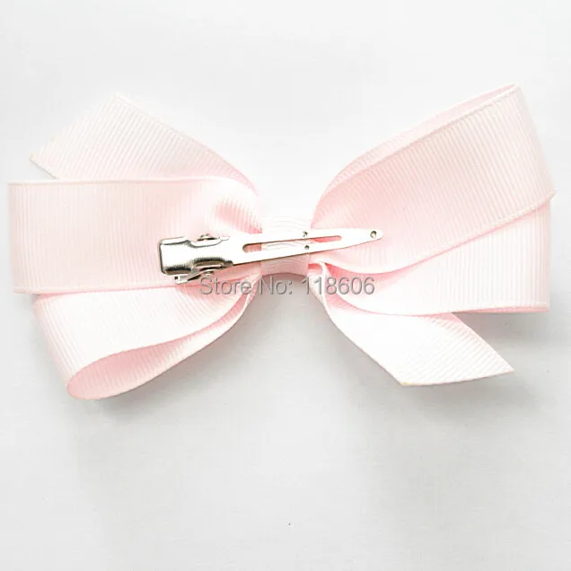 pink grosgrain hair bow