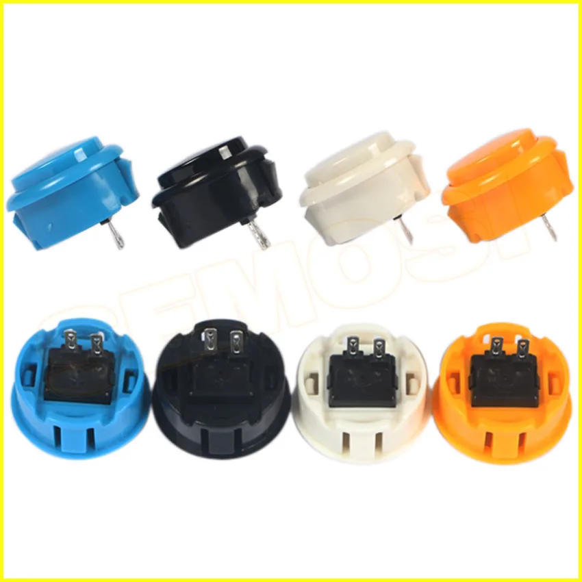 Круглые кнопки 50 шт./лот 30 мм замена для аркадной копии Sanwa Button Mame KOF Games Parts DIY набор