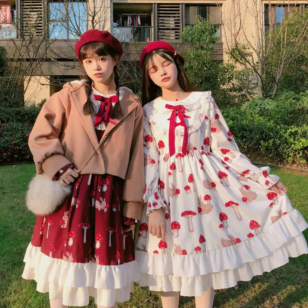 mushroom lolita dress