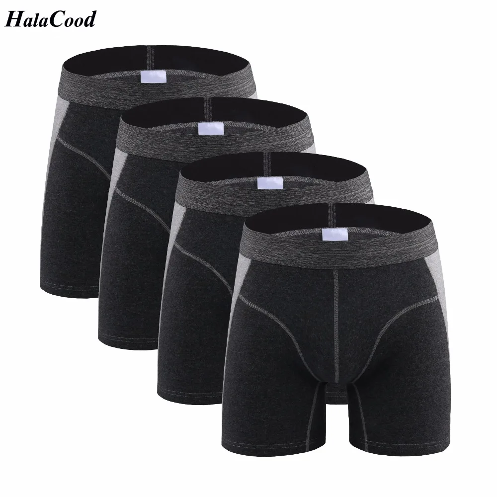 

4Pcs/lot Mens Underwear Boxers Men Cotton Casual Boxer Shorts Solid Underpants Comfortable Breathable Homme Slip Boxer Plus Size