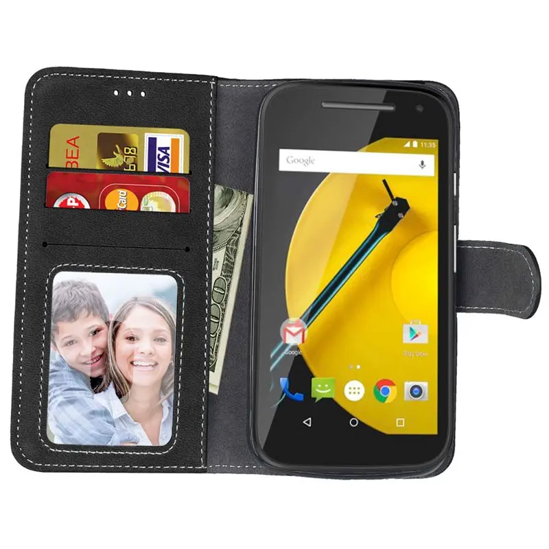 Бренд Tuke модный флип PU кожаный чехол для Motorola Moto E2 чехол E 2nd Gen XT1505 XT1527 XT1524 Цветной корпус