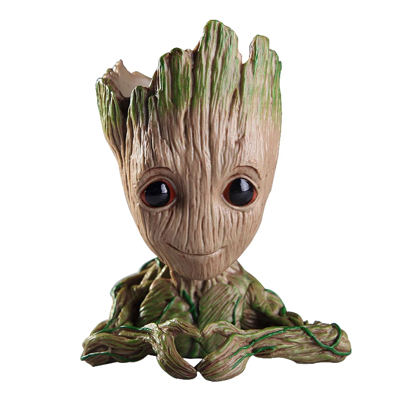 

2 Generation Newst Baby Flowerpot Guardians Of The Galaxy Toy PVC Hero Creative Heart Shape Action Figures Crafts Figurine