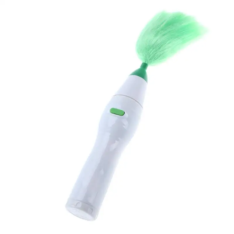 

lovely Multifunctional Electric Green Feather Dusters Dust Cleaning Brush for Blinds Furniture Electronics