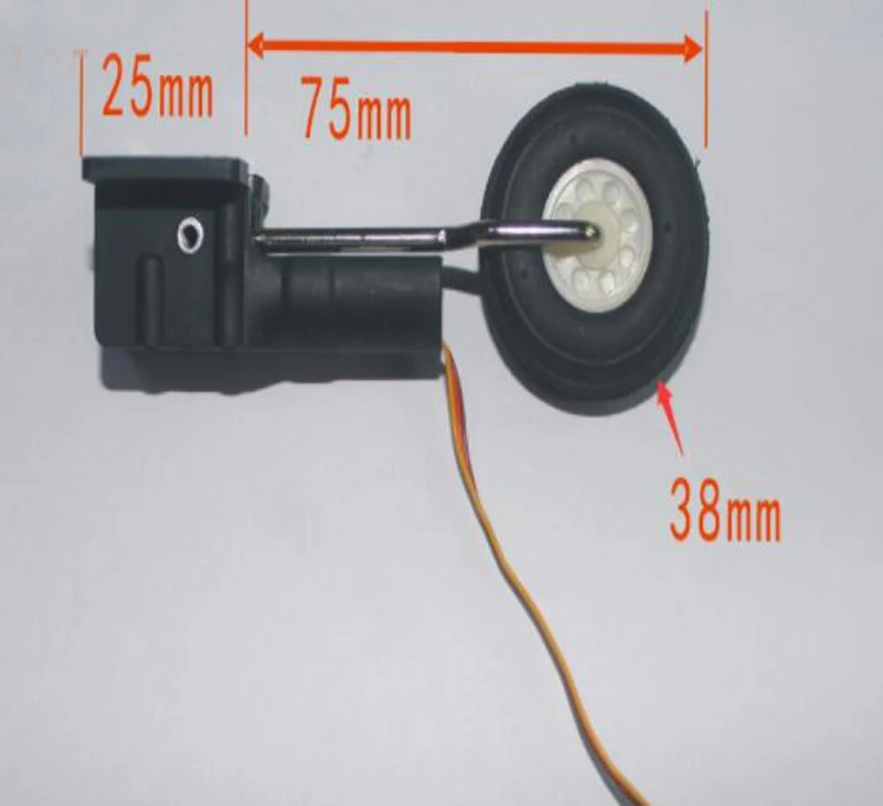 25 г цифровой сервопривод металлический электронный Выдвижной шасси с передним/задним колесом для DIY RC самолет FMS вертолет