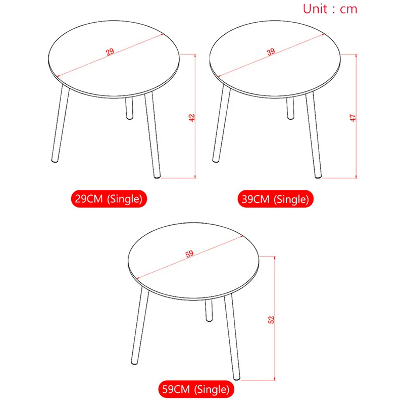 Nordic Style Coffee Table Solid Wood Legs Small Tea Table Living room Sofa Side Table Small Dining Table Home Furniture