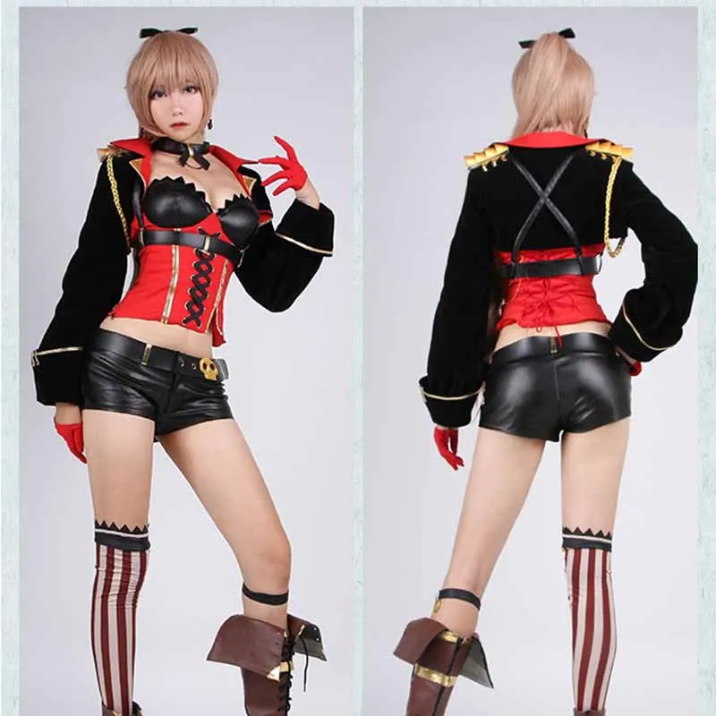 Костюм для косплея игры Azur Lane джинсовый костюм Барта полный комплект сексуальный