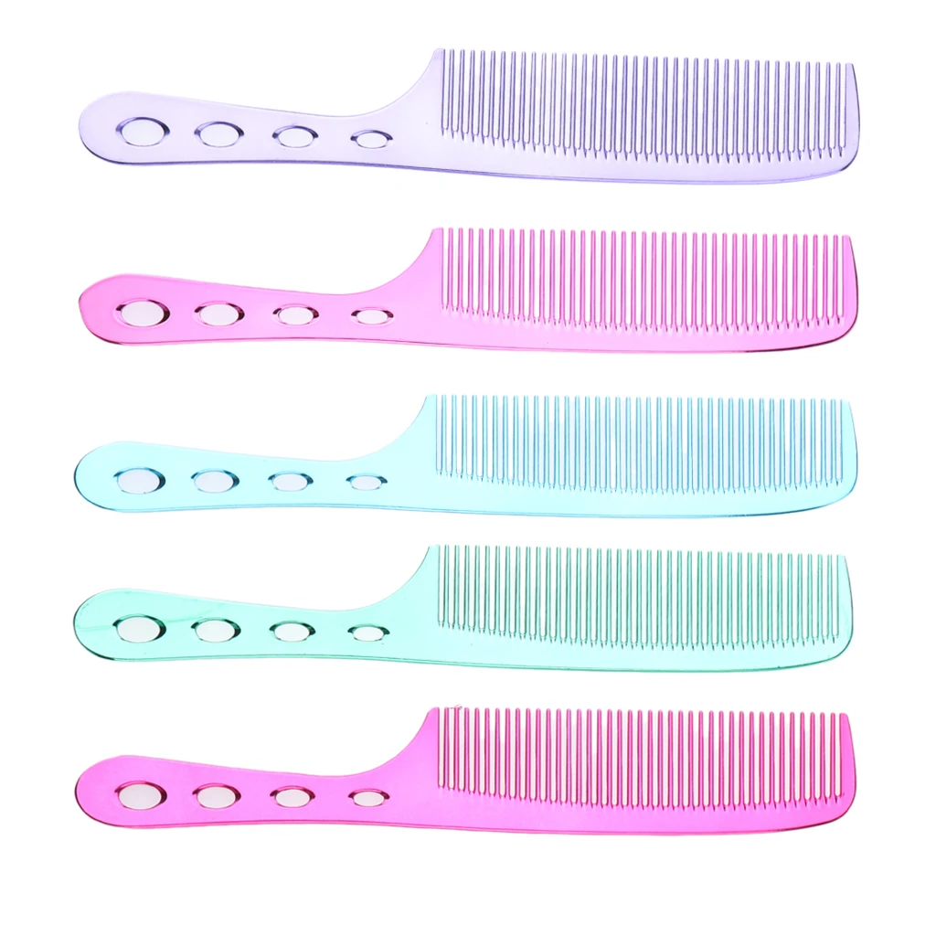 Space Aluminum Antistatic Haircutting Styling Barber Comb For Women Heat & Corrosion Resistant Professional