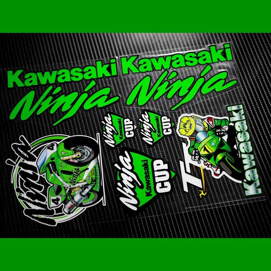 Free Shipping!moto Gp Skb Kawasaki Ninja Car Reflective Stickers Racing
