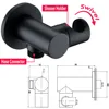Brass Black Shower Set Bathroom Faucet Ceiling Or Wall Shower Arm Diverter Mixer Handheld Spray Sets With 8-16