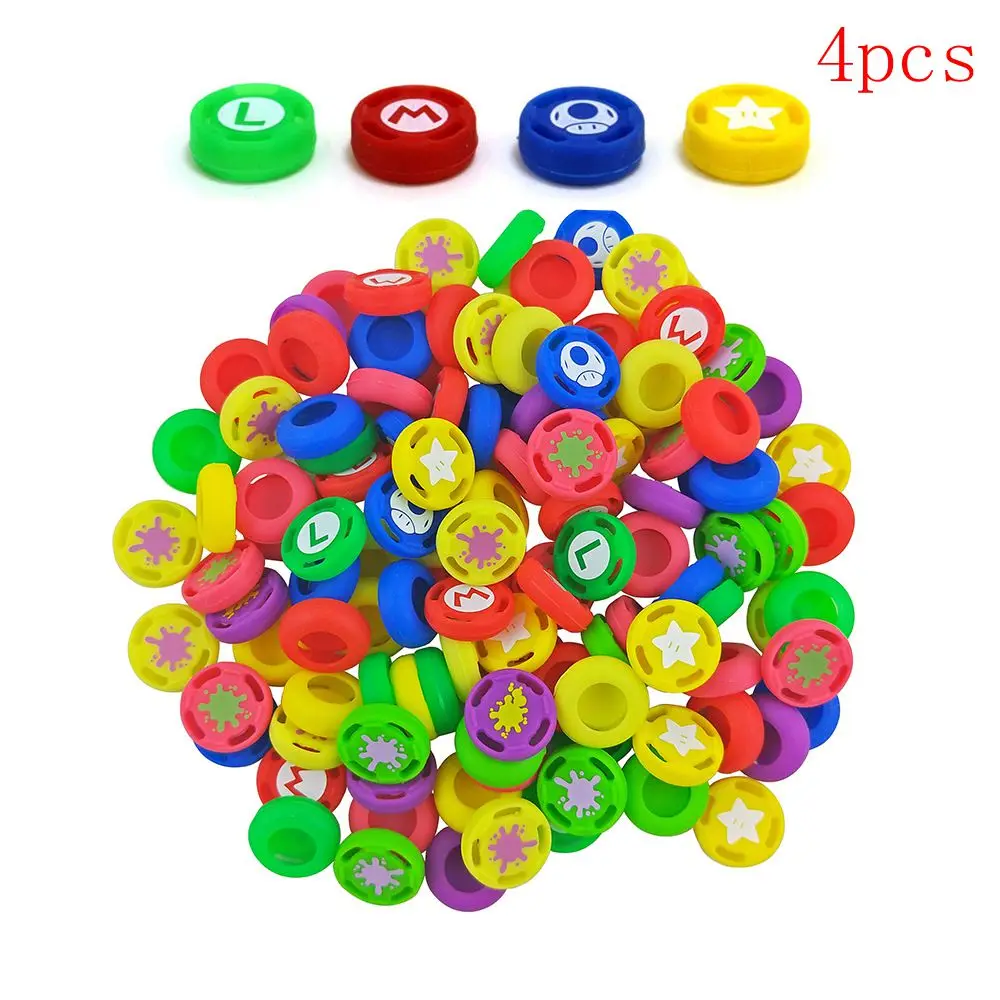 

2pcs/4pcs Splatoon 2 Joystick Caps Thumb Stick Grip Button Nintend Switch NintendoSwitch NS Console Cover Cap Game Accessories