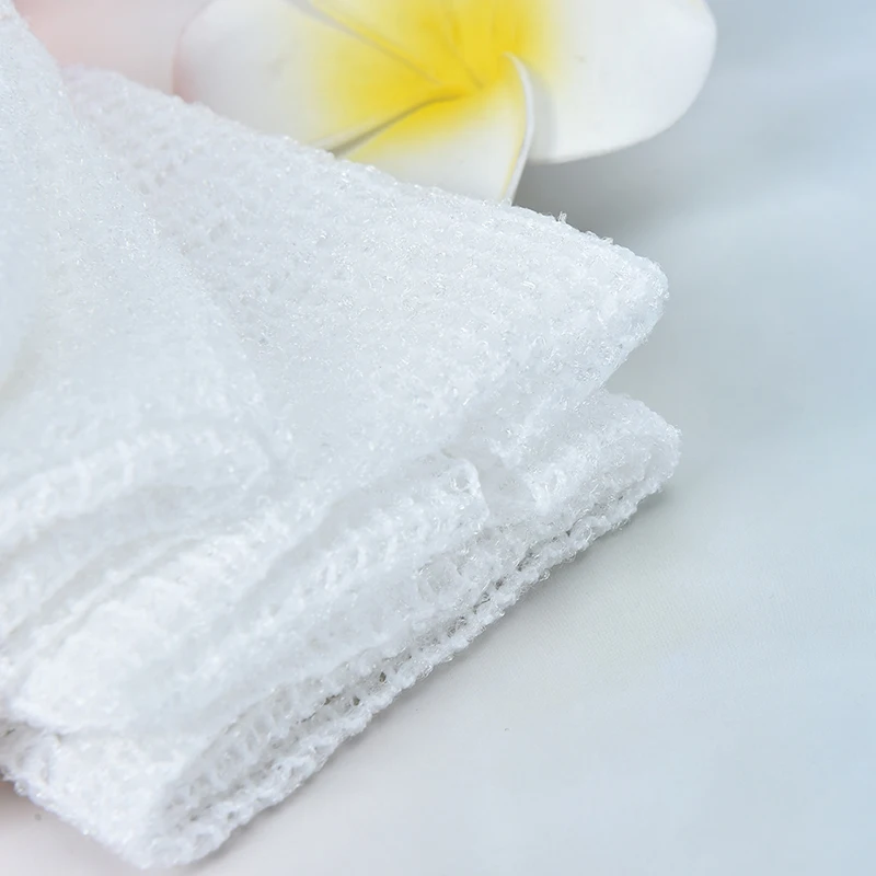 Белый одноразовый натуральный люфа интерьер волокнистый банное полотенце банные инструменты около 15*80 см