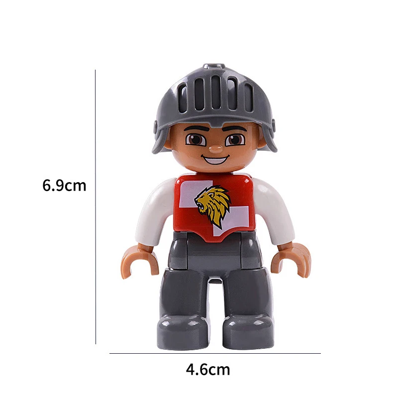 Big Size Action Figures City Princess Pirate Policemen Family Series  Building Blocks Compatible LegoINGS Duploes Education Toys for children (11)