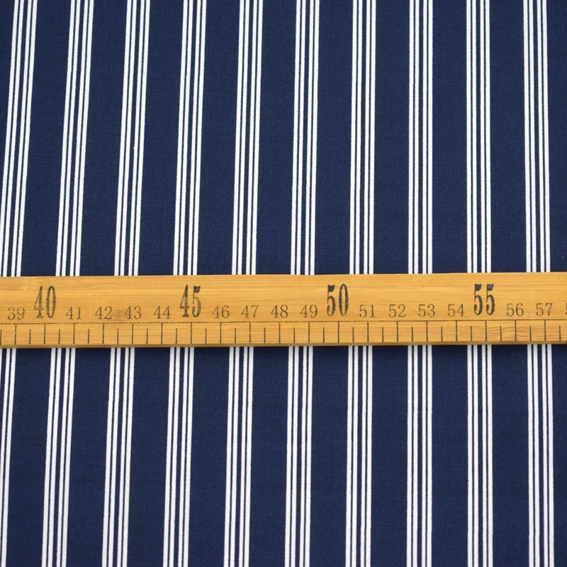 

Blue bottom white stripe reactive dyeing stretch cotton fabric for suits coat christmas fabrics patchwork tissu telas tecido DIY