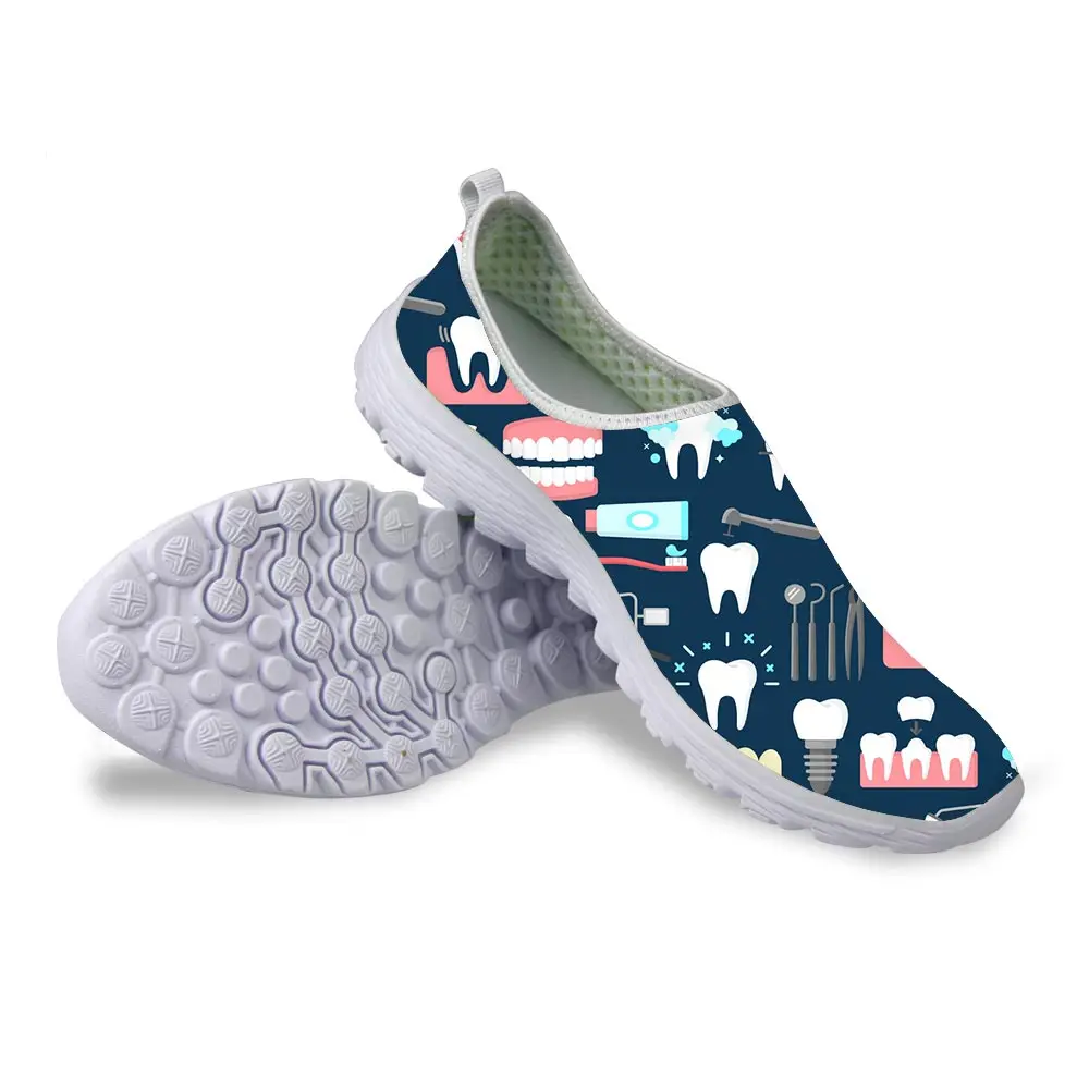 Спортивная обувь для женщин и мужчин; обувь для бега; женская зубная Стоматологическая обувь с милым рисунком; теннисная обувь; детская обувь-AA - Цвет: LMLM0172AA
