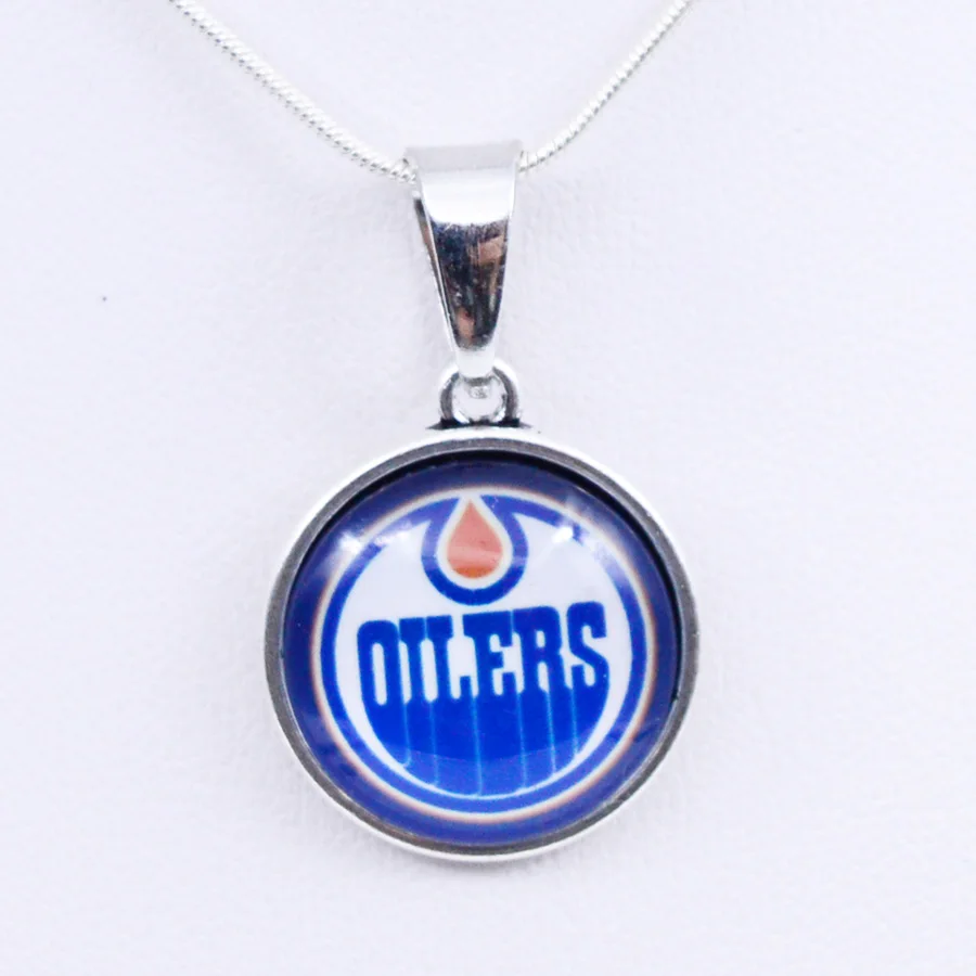 Necklaces Pendants NHL Edmonton Oilers Charms Ice Hockey Team Women