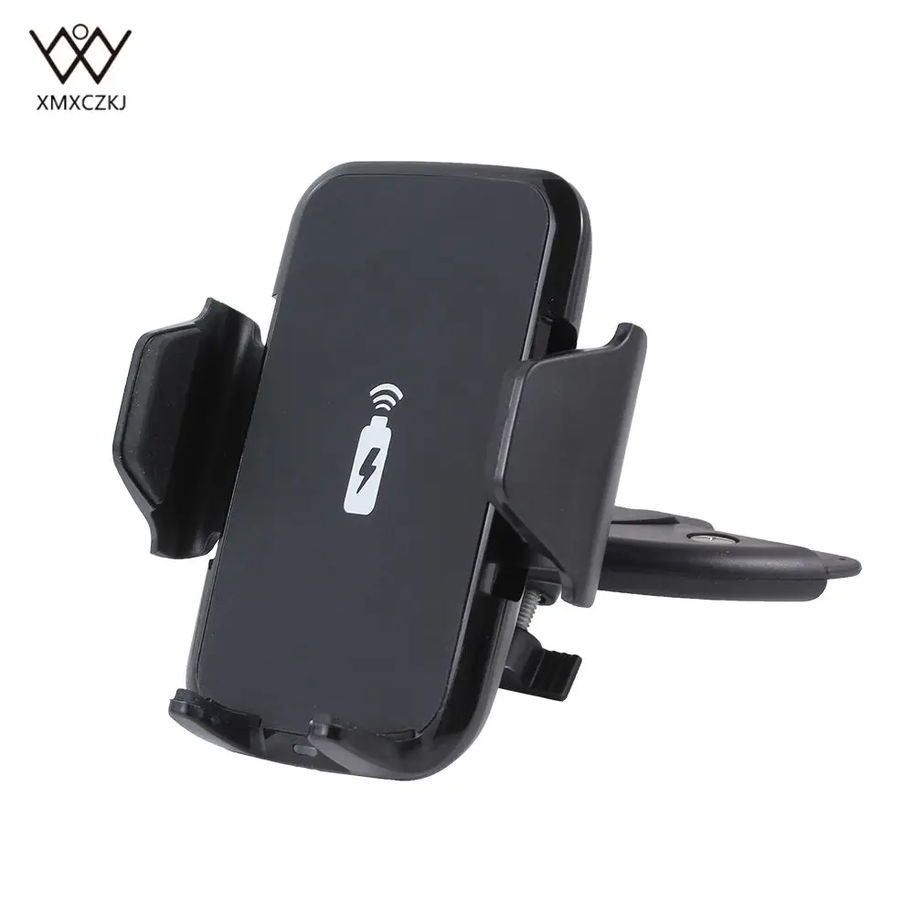 XMXCZKJ Fast Car Charger For iPhone XCD Slot Mount Car Stand Phone Holder Wireless Charge For Samsung Galaxy Qi Wireless Charger