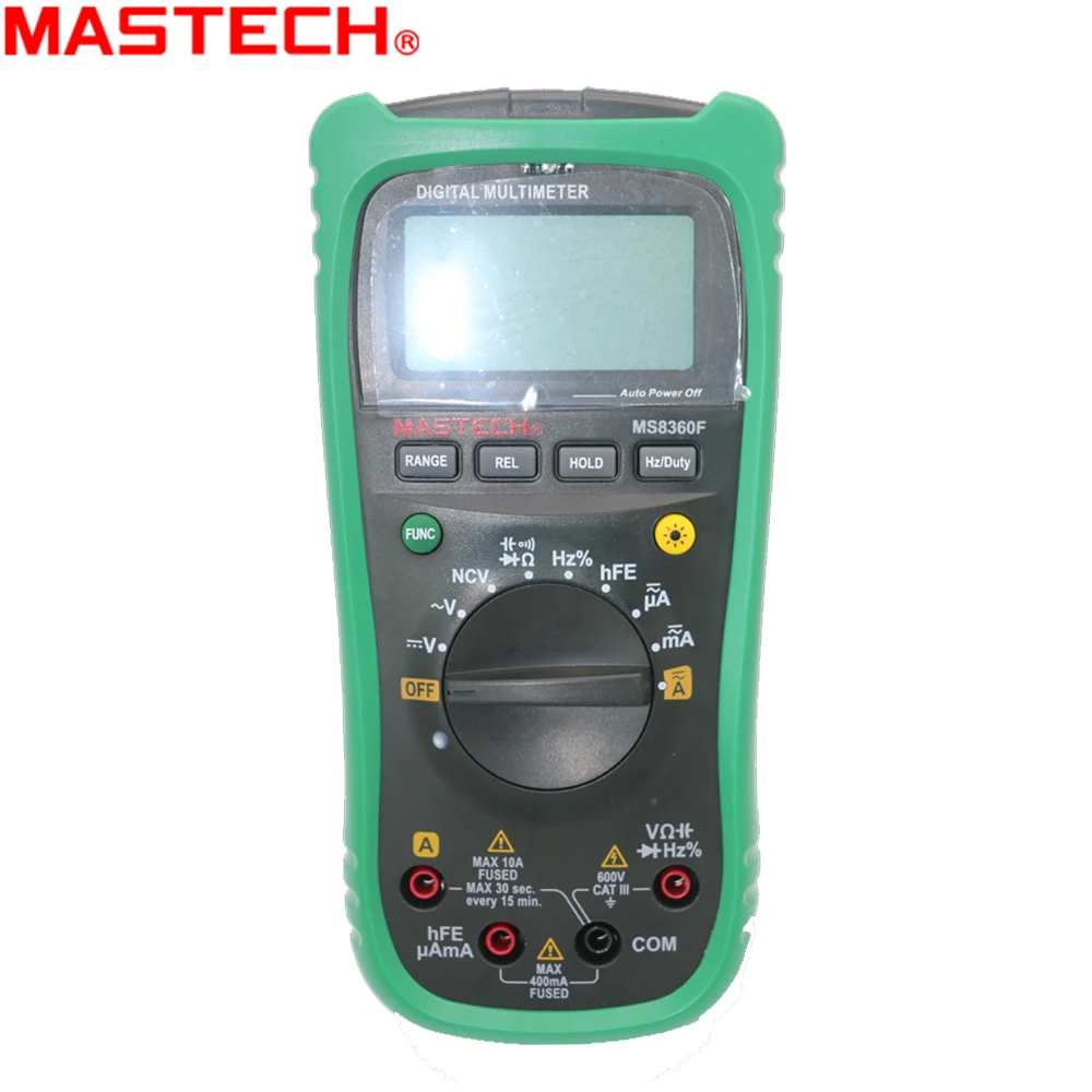 Mastech MS8360F auto rango multímetro digital DMM frecuencia NCV HFE