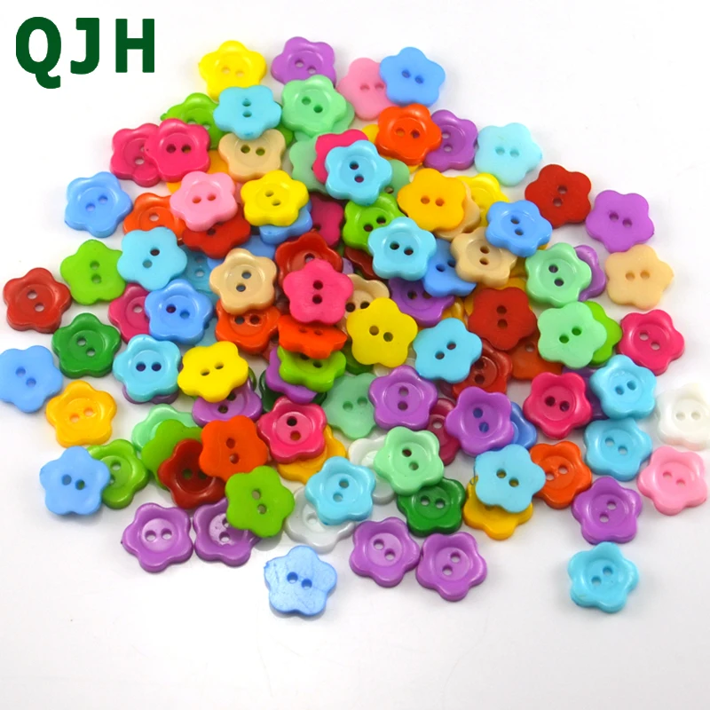 

200pcs 12*2mm DIY handmade accessories button Baby Decorative Sewing Buttons Wholesale Resin 2 Holes For Scrapbooking mix colors