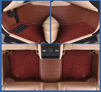 

Myfmat custom foot leather car floor mats rugs set special for CITROEN Elysee Picasso Quatre C-Triomphe C2 C3-XR C4L breathable