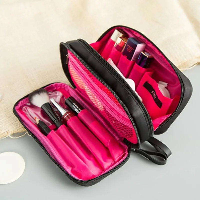 Travel Cosmetic Bag Portable ZipperMake Up Bags Girl Function Makeup Case Beauty Wash Organizer Toiletry Storage Bag (5)