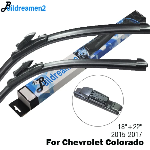 Buildreamen2 2 X Car Wiper Blade Front Windscreen Rubber Wiper For Chevrolet Colorado Fit J Hook / Push Button Arms 2004 - Цвет: For Colorado