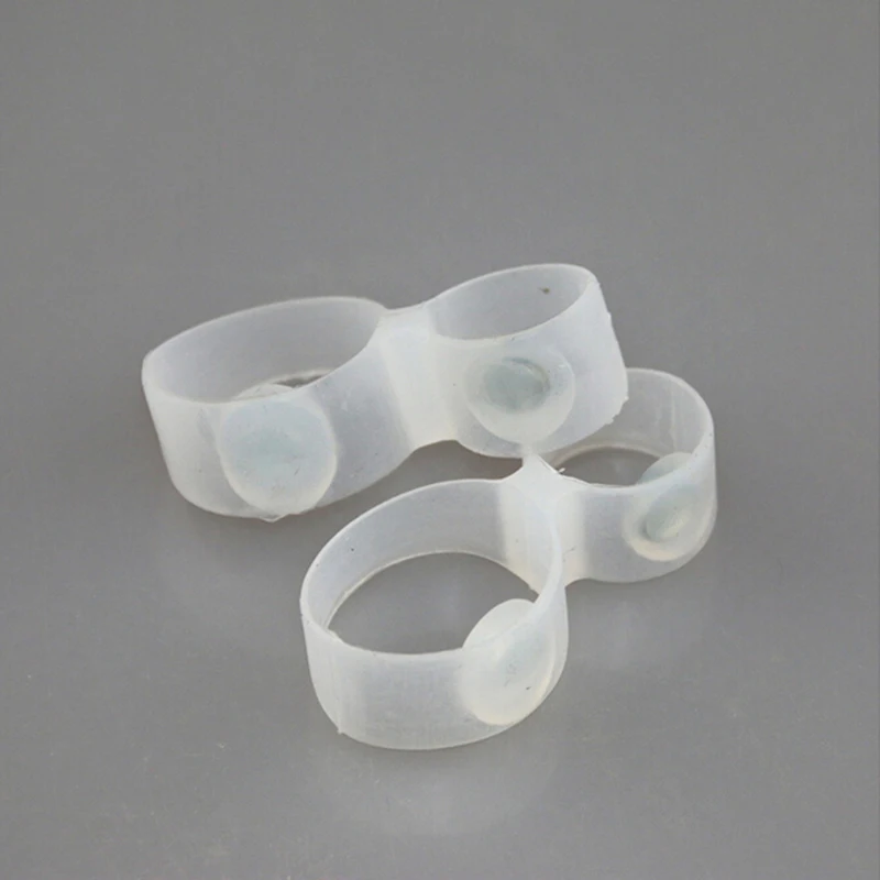 1Pair Silicone Double Toe Ring Foot Care Tool Foot Slimming Weight Loss Diet Massage Fitness Slimming Foot Massager