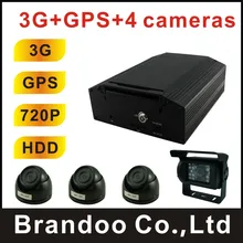 Complete 3G bus DVR system,3G and GPS for live view and real time tracking, used for bus,ship,police car,urban bus,trian