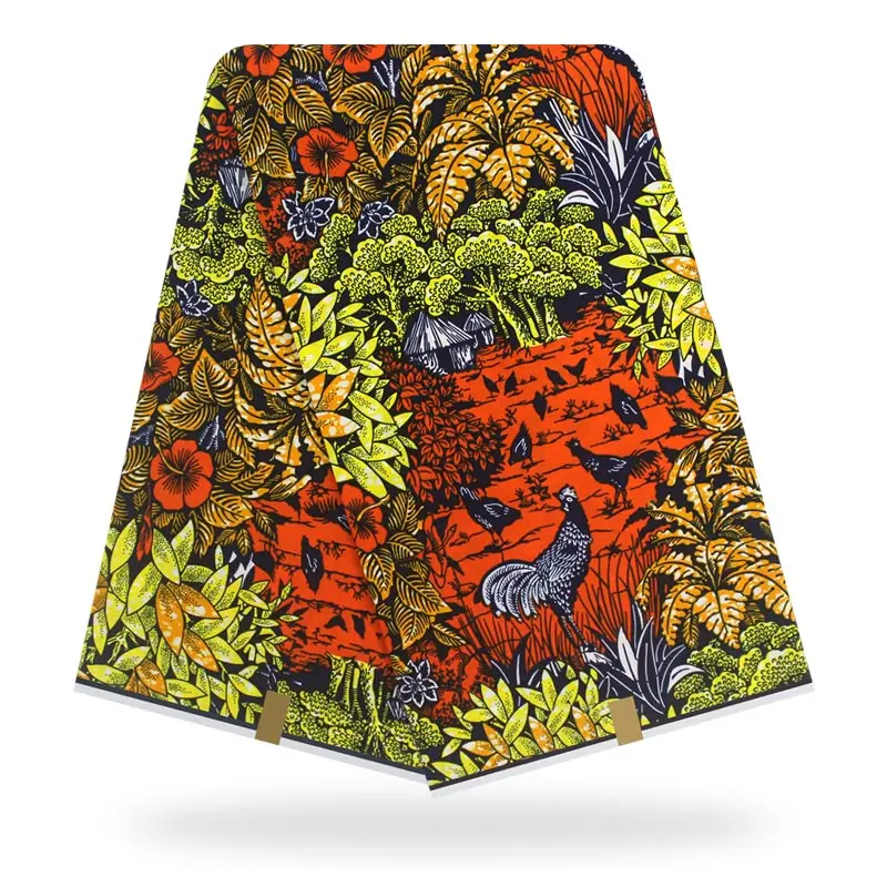 

Wholesale! 2019 New Arriva 100%Cotton African Wax Cloth Holland Wax African Wax 6Yards/Piece ! L60805