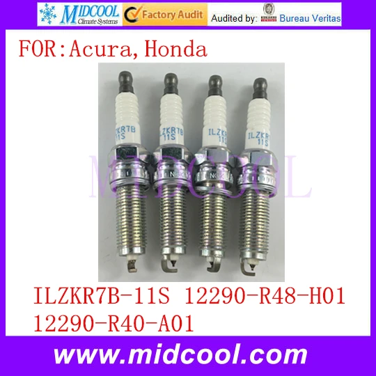 Новый 4X иридиевая Свеча зажигания и платины OEM ILZKR7B-11S 12290-R48-H01 12290-R40-A01 ILZKR7B11S 12290R48H01