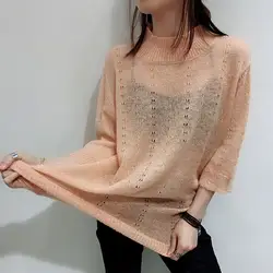 2019 новые модные женские свитера Hollowed Свитера Женская одежда модные свитера