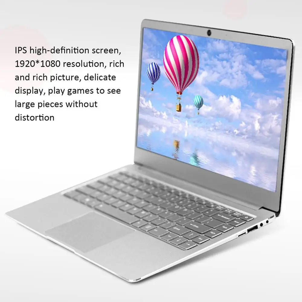 13," Ноутбук A11 J3455 8+ 128G ips HD экран игровой ноутбук ультратонкий ноутбук с большой батареей серебристый
