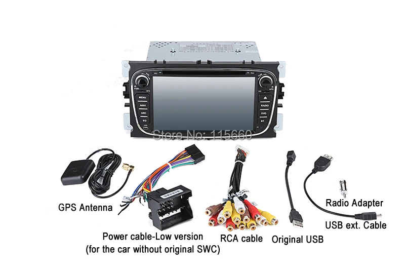 Cables for Ford Focus Black low version