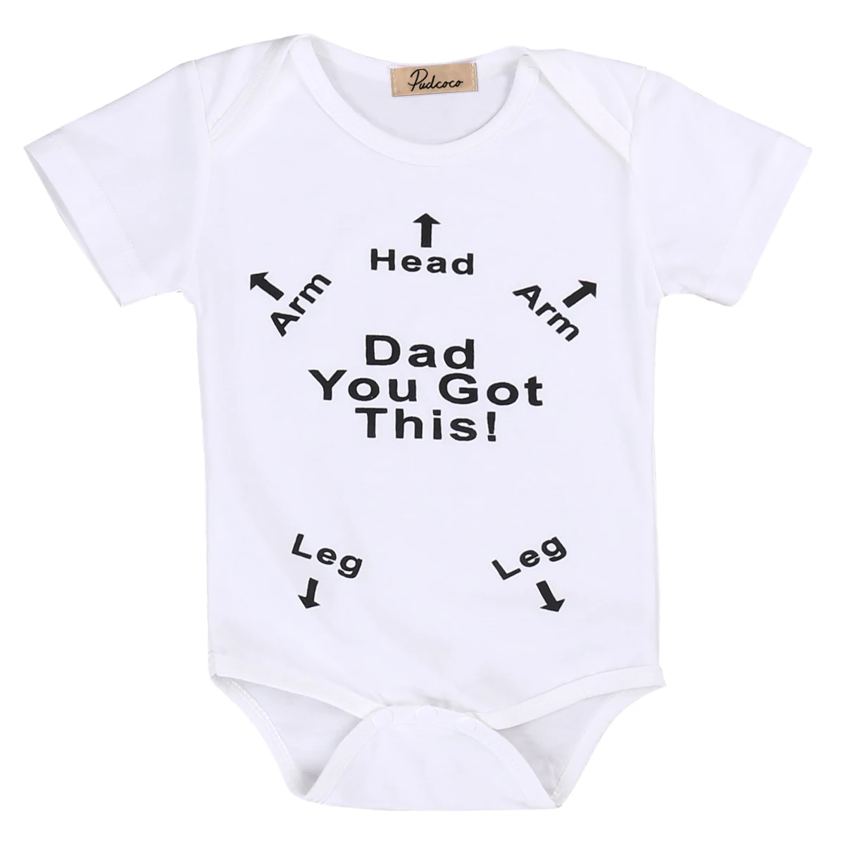 

Hi Hi Baby Store Dad You Got This! USA Newborn Baby Girl Boy Clothes Body Cotton Romper Jumpsuit