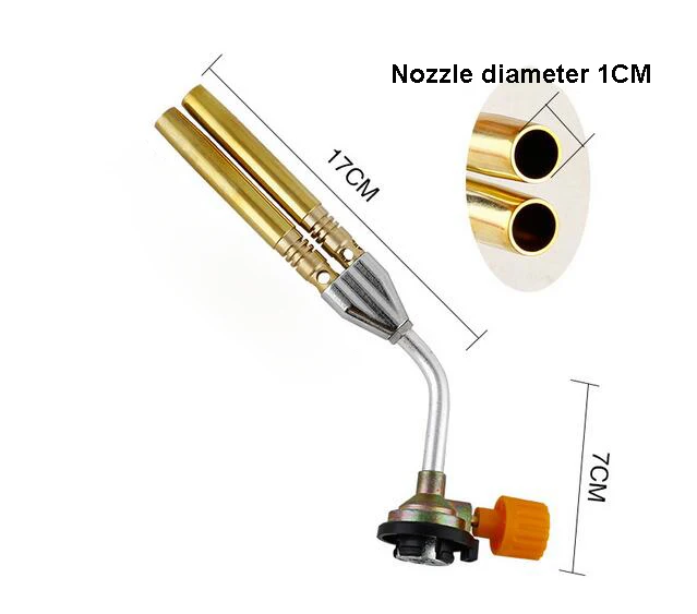 Портативный сварочный паяльный двойной паяльный газовый фонарь, газовая горелка, сварочный фонарь для кухни, кемпинга, барбекю, кондиционера