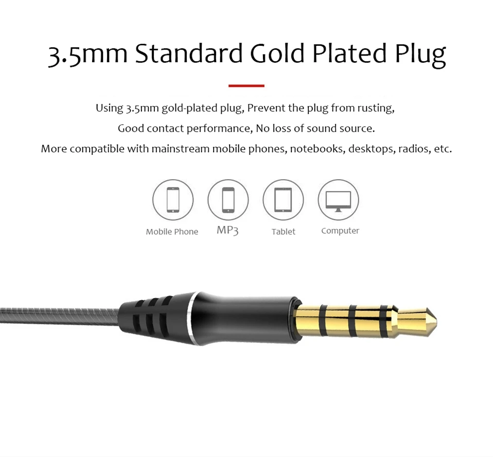 Ear Hook In-ear Earphone Jack 3.5mm Sport Stereo Headphones with Mic for Phone Laptop Gaming Headset Deep Bass Earbuds Earphones (7)