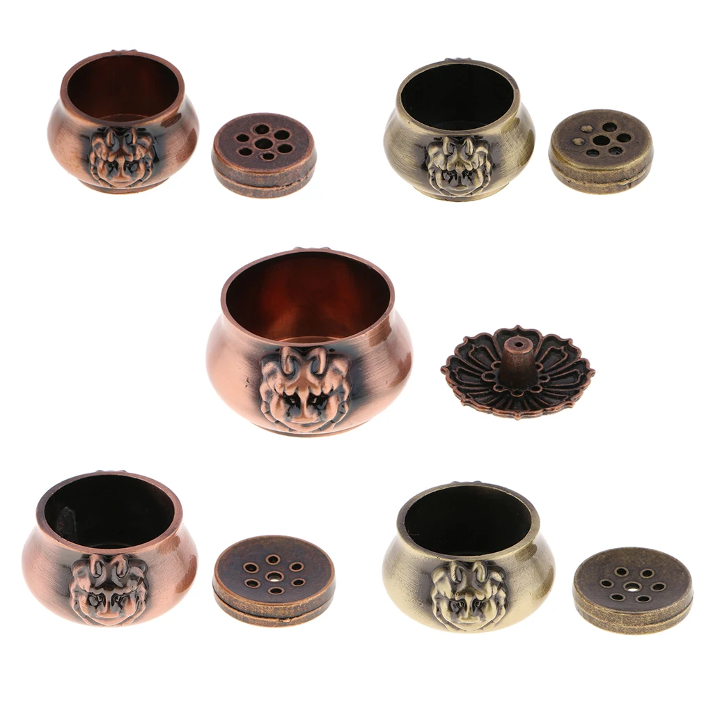 Incense Burner Plate Holder Ash Catcher Holder Ornament for Buddha Temple Incense Stick Cone Incense 7 Holes Teahouse Decor