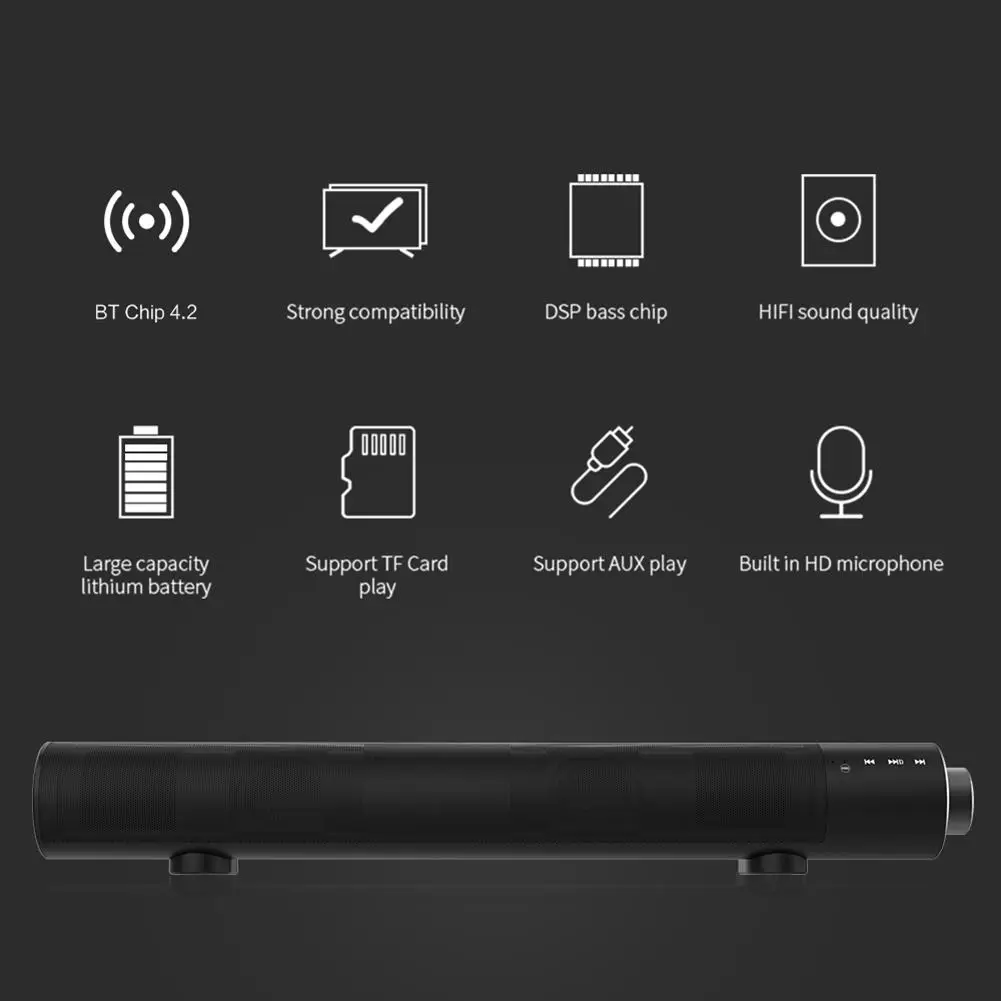 Беспроводной ТВ Саундбар Bluetooth динамик стильная ткань звуковая панель Поддержка Bluetooth воспроизведение оптический SPDIF AUX IN для Xiaomi tv