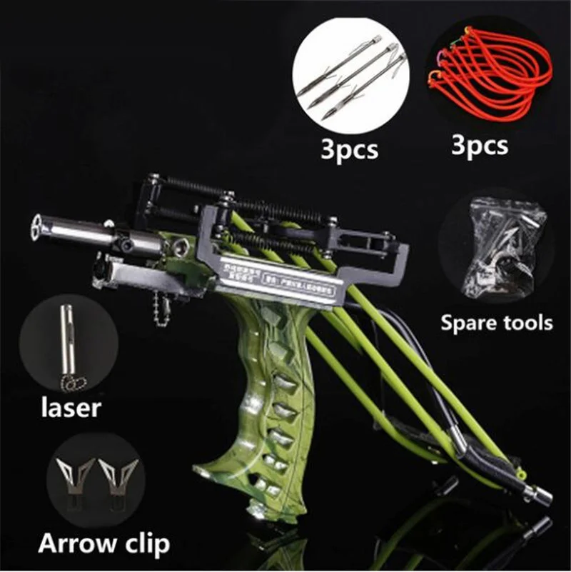 Completo de Pesca Catapulta Profissional Conjunto Estilingue Seta Laser Poderosa Pesca Super Forte Caça
