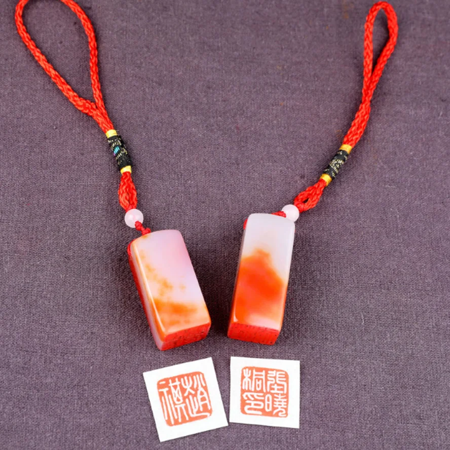 Online Rot farbe Malerei Stempel Siegel Stein Handmade Carving Stein Skulptur Seal Stein Für Schule Kunst Liefert