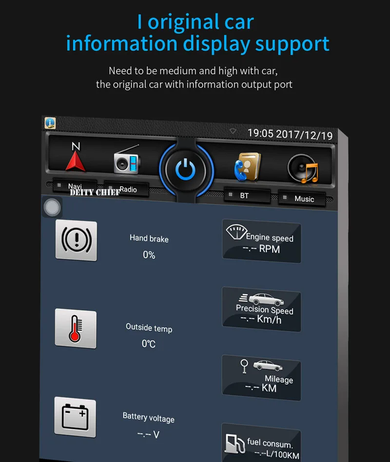 Автомобильный Android мультимедийный плеер радио для Chevrolet Malibu XL кавалер- gps навигация вертикальный экран