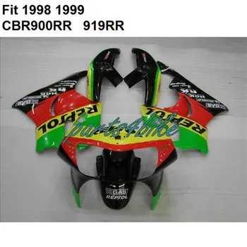 

Top-selling red green black fairings kit for Honda CBR900RR 1998 1999 CBR 919RR CBR 900RR 98 99 motorcycle fairing parts IY49