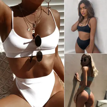 

Women Push-up Padded Bra Bikini Set Triangle Swimwear Swimsuit Bathing Beachwear