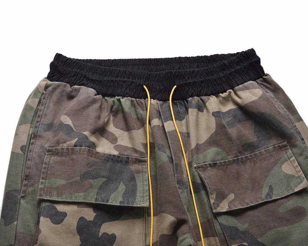 19ss, новинка, хип-хоп, Европа, Америка, Канье Уэст, много сумок, камуфляжные штаны до щиколотки, хлопок, Джастин Бибер, топ, спортивные штаны
