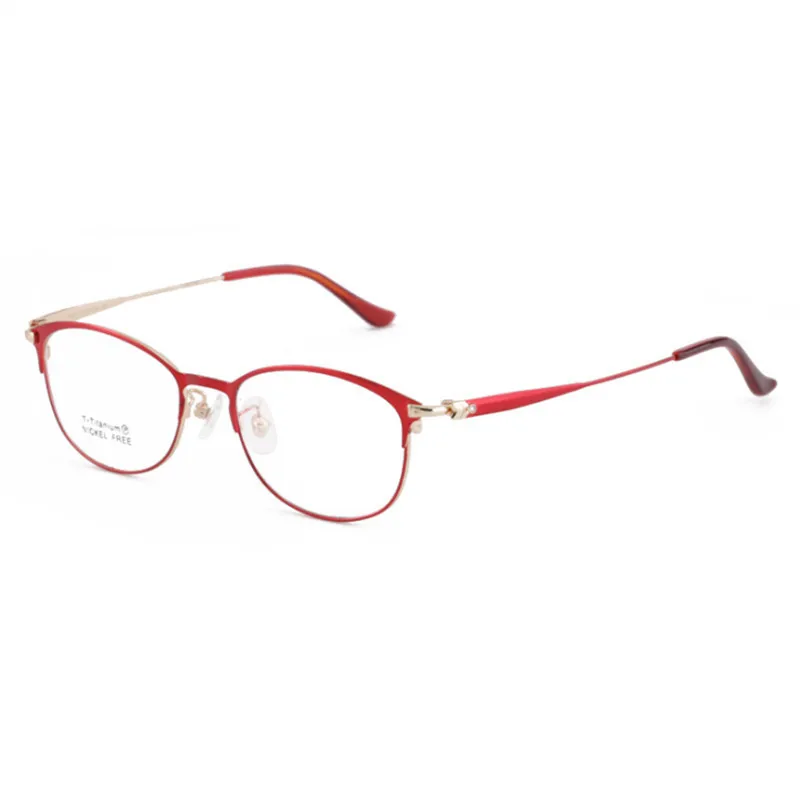 

Titanium Eyeglasses Frame Women Full Frame Myopia Glasses Prescription Glasses Designer Optical Glasses Frame 646